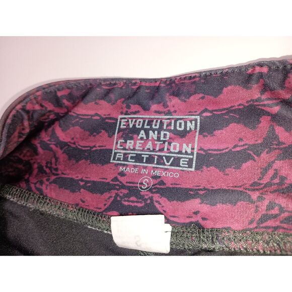 EVOLUTION AND CREATION: Active - Pink / Gray Leggings, Woman Size S - Picture 4 of 4